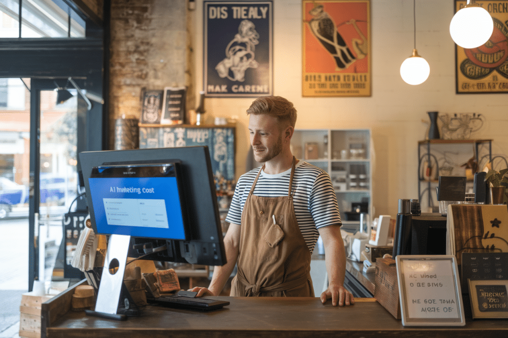 AI marketing cost — professional business image